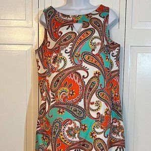 Anne Klein Sleeveless Sheath Dress with Keyhole Cutout